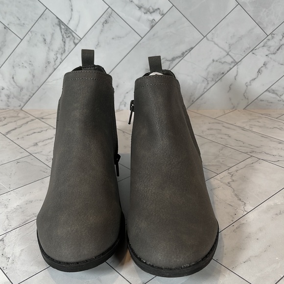 NWT Sun + Stone Womens Boot Booties Shoe Shoes Gray CADEE Zipper Gray 7.5M - Picture 4 of 11